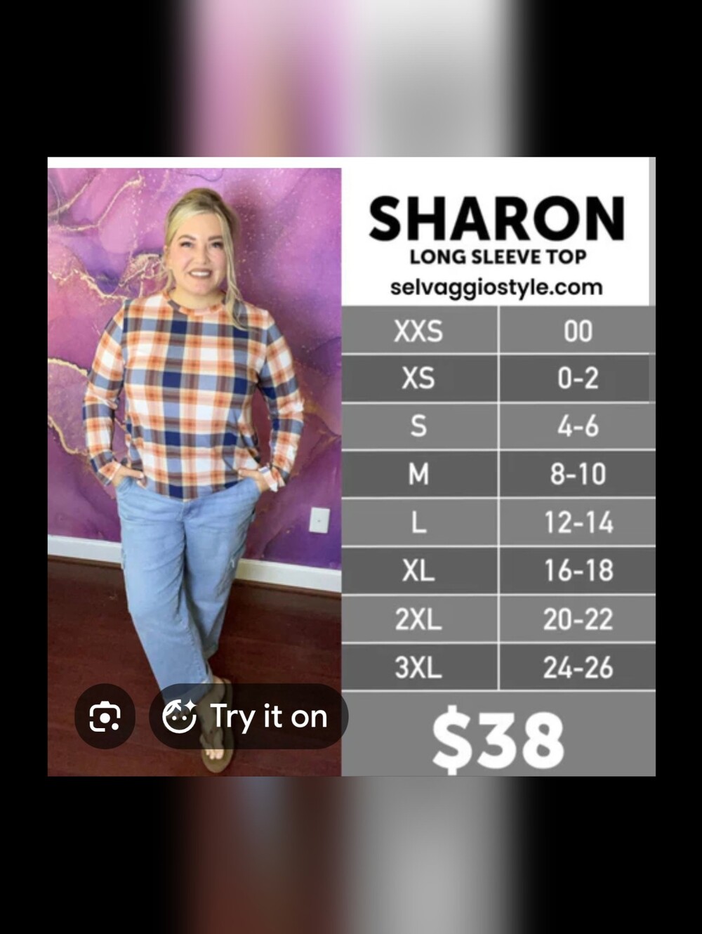 LuLaRoe Sharon Long Sleeve Top - Brown And White Never Worn